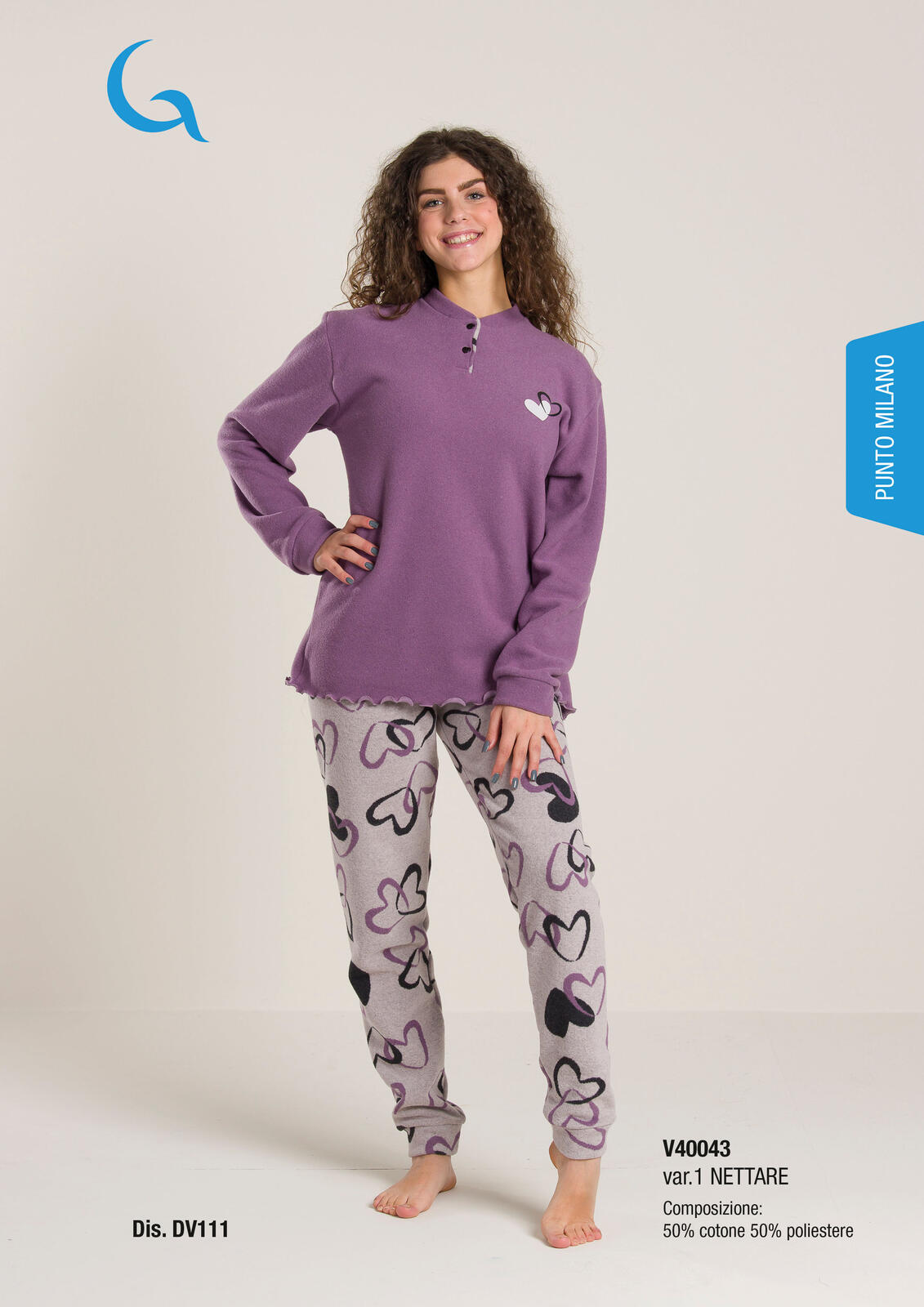 PIGIAMA RAGAZZA M/L V40043 Tellini S.r.l. Ingrosso Abbigliamento